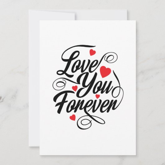 Liefde voor altijd kaart (Voorkant)