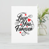 Liefde voor altijd kaart (Staand voorkant)