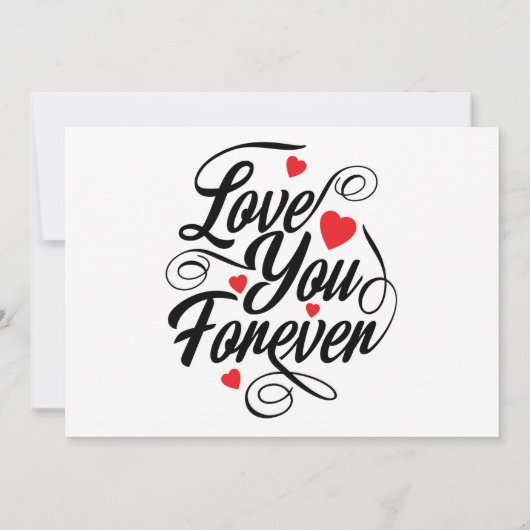 Liefde voor altijd kaart (Achterkant)