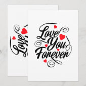 Liefde voor altijd kaart (Voorkant / Achterkant)