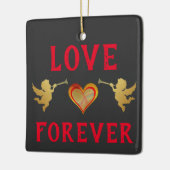 Liefde voor altijd keramisch Ornament (Links)