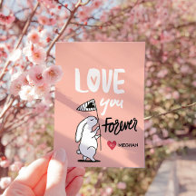 Liefde voor altijd Knuffel Konijn Valentijnskaart