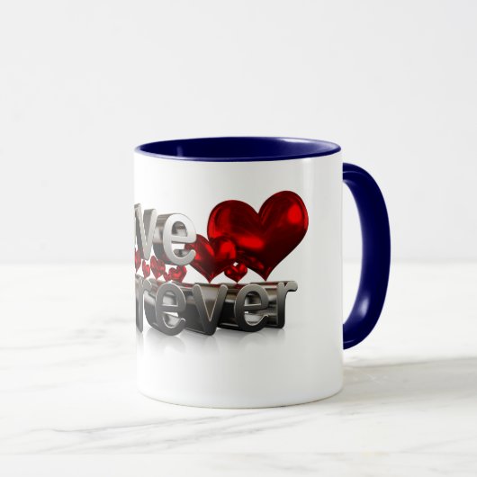Liefde voor altijd mooi cadeau mok (Voorkant rechts)