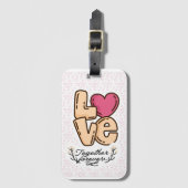 liefde voor altijd samen citaat bagagelabel (Voorkant (verticaal))