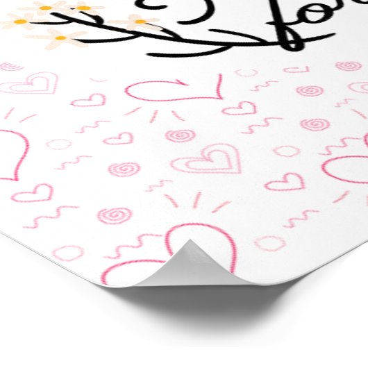 liefde voor altijd samen citaat poster (Hoek)