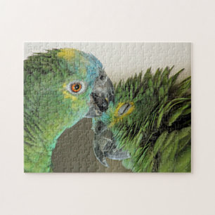 Liefde voor altijd - schattige papegaaien legpuzzel