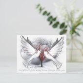 Liefde voor altijd valentijns cadeaubon feestdagenkaart (Staand voorkant)