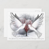 Liefde voor altijd valentijns cadeaubon feestdagenkaart (Voorkant / Achterkant)