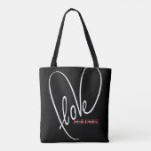 Liefde voor altijd Valentijnsdag Tote Bag (Achterkant)