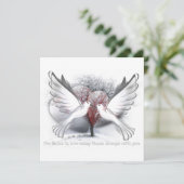 Liefde voor altijd valentijnse gift flat card feestdagenkaart (Staand voorkant)