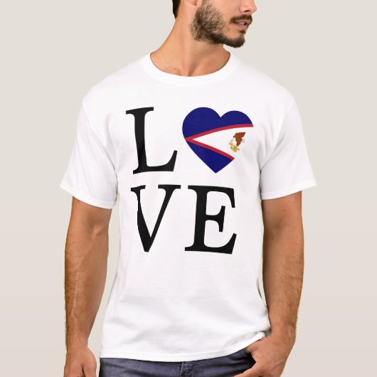 Liefde voor Amerikaans Samoa T-shirt (Voorkant)