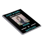 "Liefde voor anime" sketch Notitieboek (Rechterzijde)