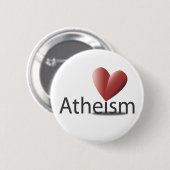 Liefde voor atheïsme ronde button 5,7 cm (Voorkant /achterkant)
