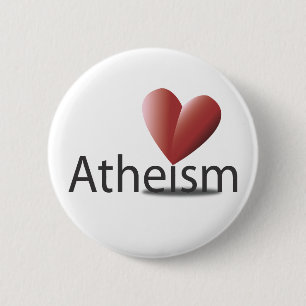 Liefde voor atheïsme ronde button 5,7 cm