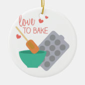 liefde voor bake keramisch ornament (Voorkant)