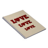 liefde voor basketbal met hart notitieboek (Rechterzijde)