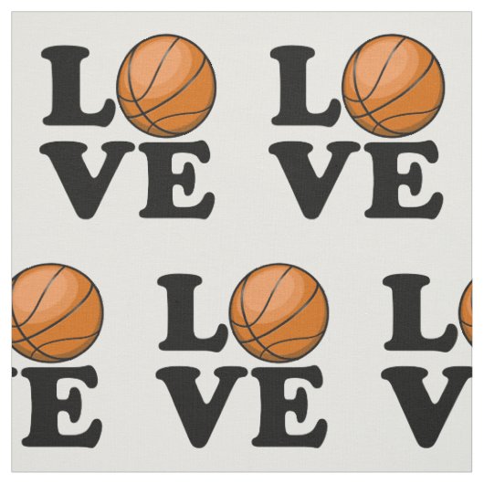 Liefde voor Basketbal Stof (Swatch)