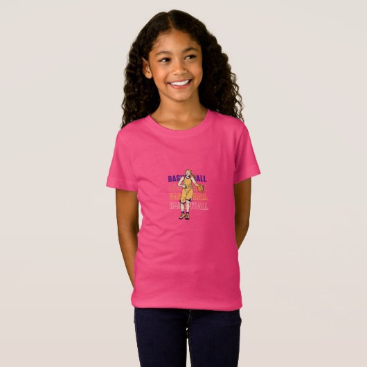 Liefde voor basketbal t-shirt (Voorkant volledig)
