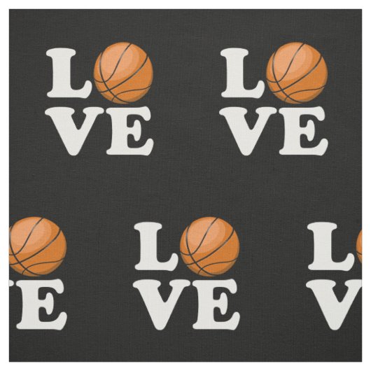 Liefde voor Basketball Stof (Swatch)