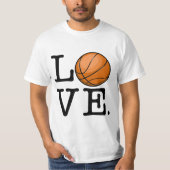 Liefde voor Basketball T-shirt (Voorkant)
