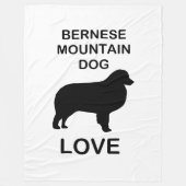 liefde voor Berner Sennenhond Fleece Deken (Voorkant)