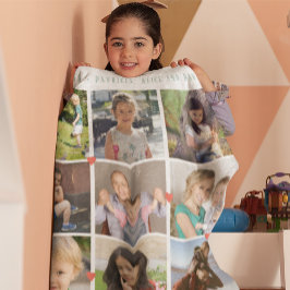 LIEFDE voor BESTE OMA 12 familie fotocollage Fleece Deken
