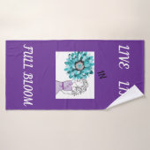 Liefde voor bloemen badhanddoek (Badhanddoek)