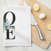 Liefde voor bloemen design theedoek (Quarter Fold)