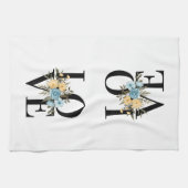 Liefde voor bloemen design theedoek (Horizontaal)