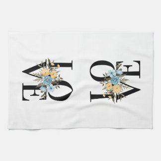 Liefde voor bloemen design theedoek