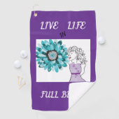 Liefde voor bloemen golfhanddoek (Insitu)