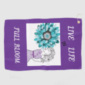 Liefde voor bloemen golfhanddoek (Horizontaal)