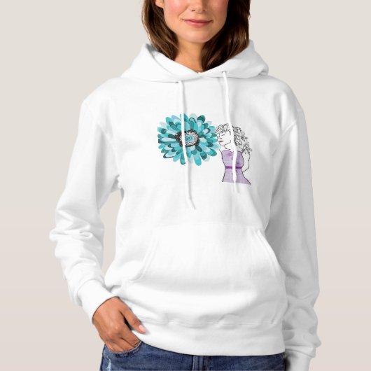 Liefde voor bloemen hoodie (Voorkant)