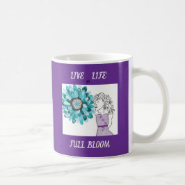 Liefde voor bloemen koffiemok