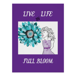 Liefde voor bloemen perfect poster