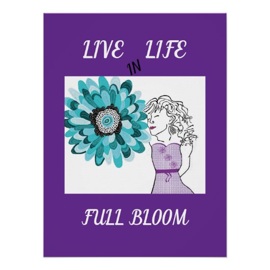 Liefde voor bloemen perfect poster (Voorkant)