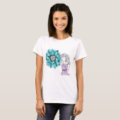 Liefde voor bloemen t-shirt (Voorkant volledig)