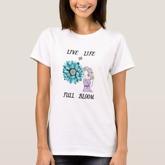 Liefde voor bloemen t-shirt (Voorkant)