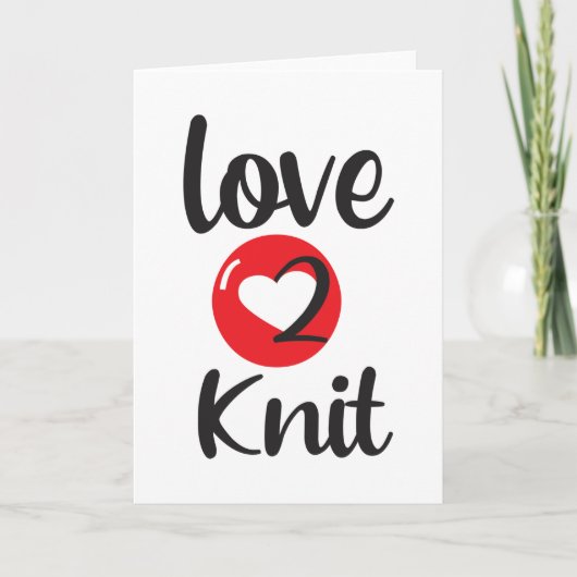 Liefde voor Breien Kaart (Voorkant)
