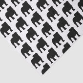 Liefde voor Bulldog honden Tissuepapier (Detail)