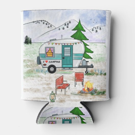 Liefde voor Camp Bottle en Koelbox Blikjeskoeler (Voorkant)