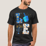 Liefde voor Chanukah Hanukkah Menorah Jewish T-shirt<br><div class="desc">Liefde voor Chanukah Hanukkah Menorah Jewish</div>