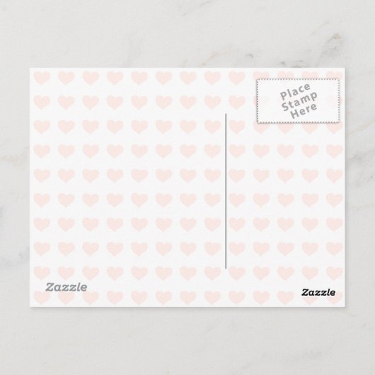 liefde voor chevron - hart briefkaart (Achterkant)