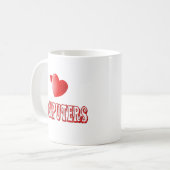 Liefde voor computers koffiemok (Voorkant links)