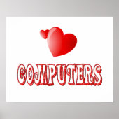 Liefde voor computers poster (Voorkant)