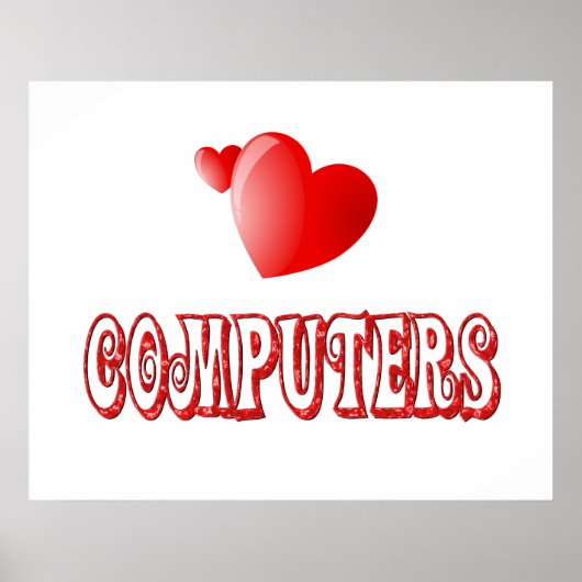 Liefde voor computers poster (Voorkant)