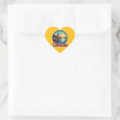 Liefde voor curaçao abc-eiland hart sticker (Tas)
