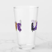 Liefde voor Cute Cat voor Halloween Glas (Links)