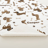 Liefde voor Dachshund Sherpa Deken (3/4)