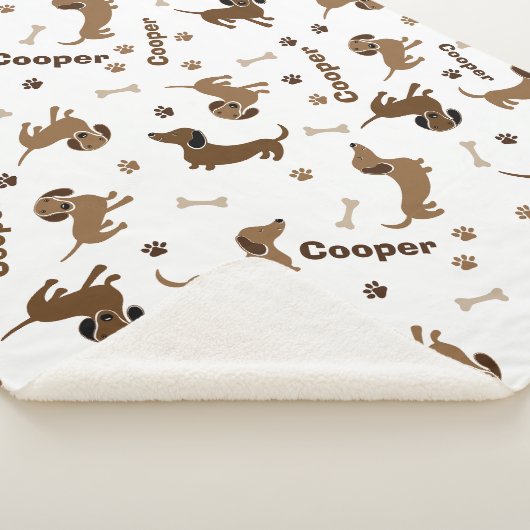 Liefde voor Dachshund Sherpa Deken (3/4)